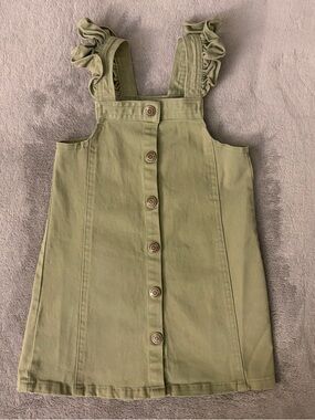 Jessica Simpson Girls Khaki Ruffle Dress Size 4
